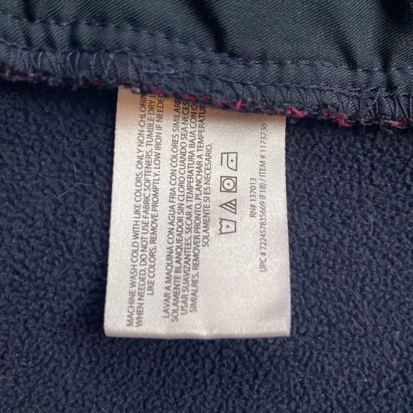 Orvis Fleece Lined Flannel Shacket Snap Button up Pink Navy checkered Medium - Picture 16 of 16